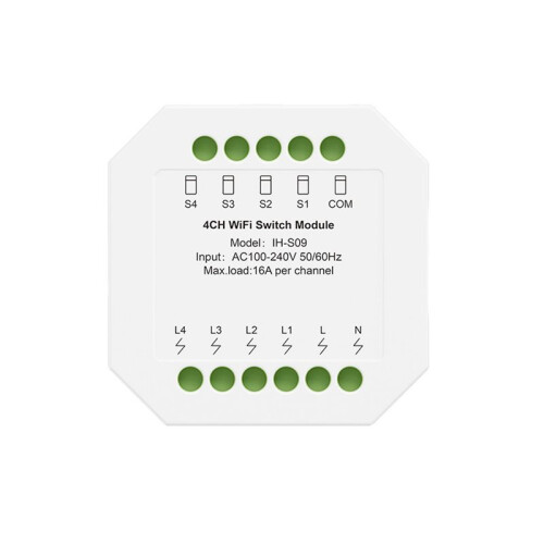 Module de Commutation WiFi 4 Canaux AC100-240V, Module de Commutation Intelligent, Application  Life, Télécommande, Contrôleur  Life