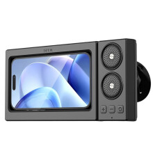 Hi-Res Sound Mode Portable Speaker Mobile Phone for Home Use Shower Phone Holder Waterproof Touch Screen Black