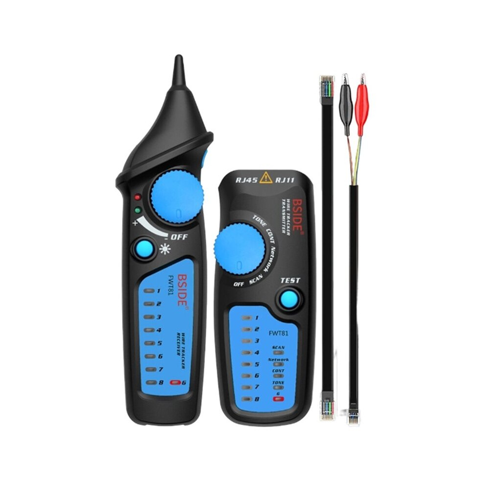 Bside Fwt81 Rj11/45 Lan Ethernet Phone Wire Tester Finder Telecom Tool Electrified Work 48V Network Cable Tracker Detecteur 6031772882048