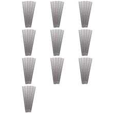 50 Pcs Dual Side Marked 15cm 6 Inch Stainless Steel Straight Ruler