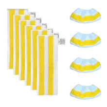 Ensemble de 10 Chiffons en Microfibre de Rechange pour Nettoyeur Vapeur pour SC1 SC2 SC3 SC4: Embouts pour Sols, Balai et Embouts pour les