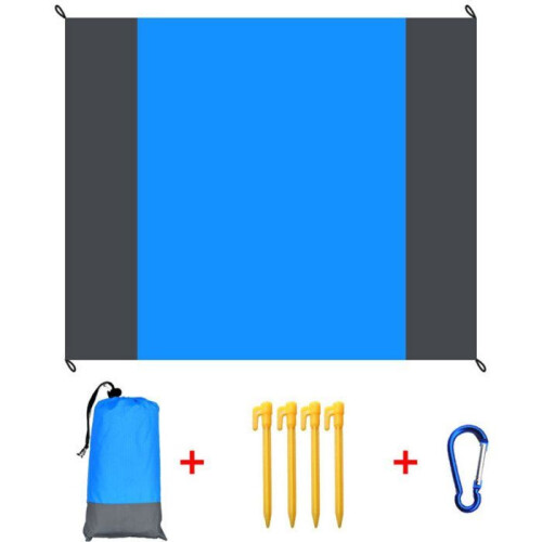 Foldable Waterproof Beach Blanket, Multipurpose Sand Proof Picnic Mat for Outdoor Use