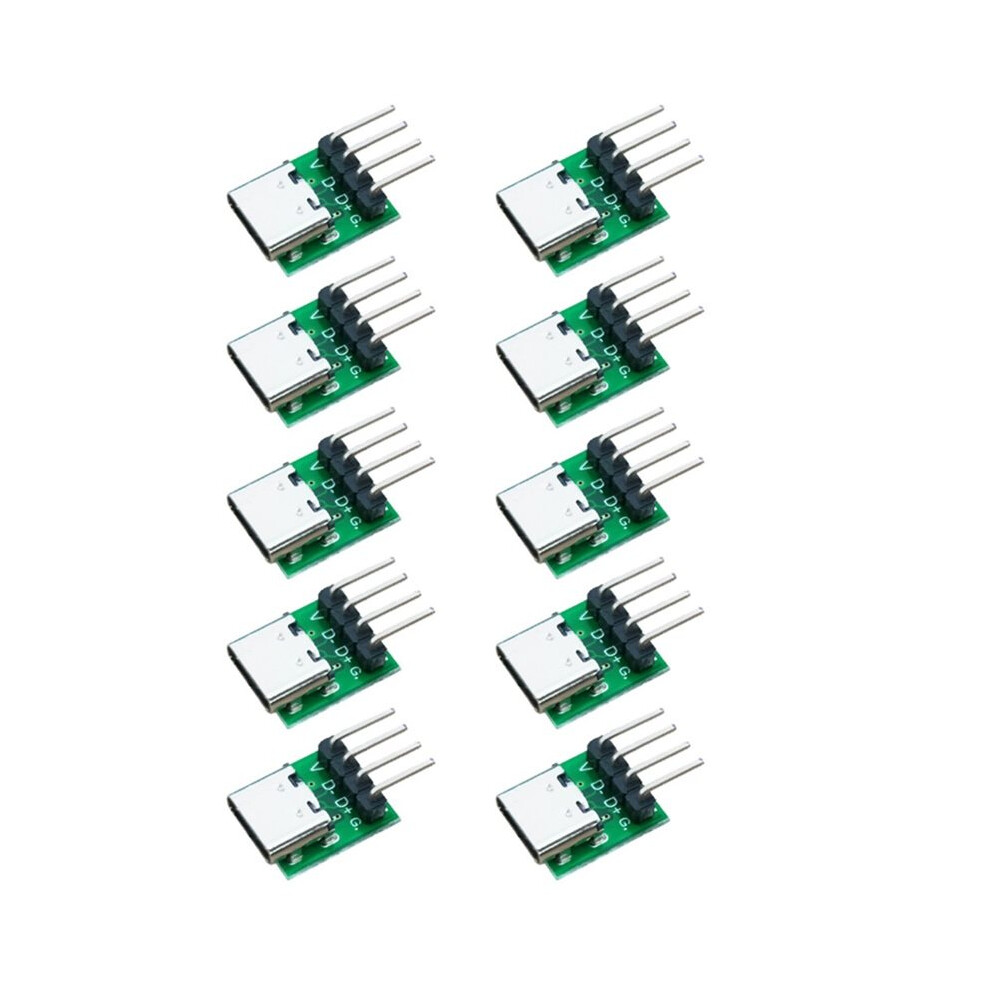 10Pcs Usb 3.1 Type-C 16 Pin Test Breakout Board Usb 3.1 Type C Connector 16 Pin Test Pcb Board For Data Wire Cable 4712896312308
