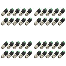 40 Stücke Männlicher Metall BNC Stecker mit Stecker Schraubklemme UTP Video Balun für CCTV Überwachungskamera