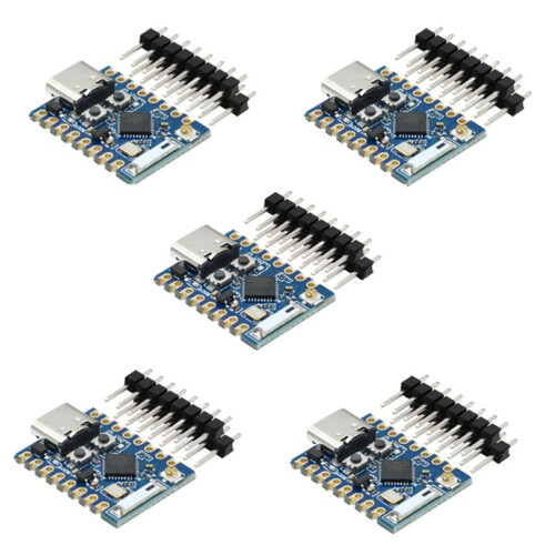5Pcs ESP32C3 PRO  Development Board Onboard ESP32-C3FH4 Chip Module WiFi BT Function the Pin Header Not Soldered