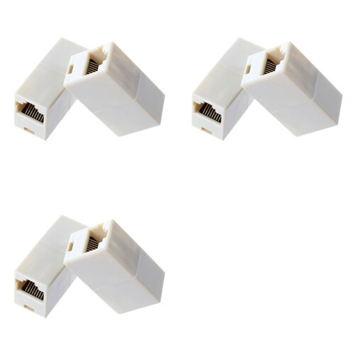 (6 Pack)RJ45 Coupler F-F Straight