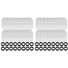 32er-Pack Filter für Katzentrinkbrunnen, Ersatz für 108/3,2 L und 67 Oz/2 L Haustier-Wasserspender mit 32 Vorfilterschwämmen