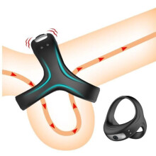 Vibrerende ring met vertragingsfunctie voor mannen en stellen, hulpmiddel voor persoonlijke verzorging voor volwassenen, voor personen van