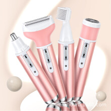 4-in-1 multifunctionele trimmer voor vrouwen, voor het trimmen van wenkbrauwen, neushaar en lichaamshaar.