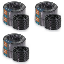 3X Gartenschlauch, Schwarz, PE, Außendurchmesser 12 mm, Tropfbewässerungsrohr, 9/12 mm, Bewässerungsrohr für Ausgusssystem, Sprinklerarmaturen
