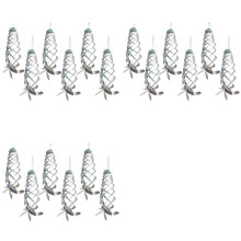 18 Pack Vogelafstotende Spiraal Reflectoren Zilver Mylar Spinner, Opknoping Reflecterende Vogel Afschrikmiddel Apparaat Tuin Decoratief
