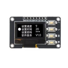 0.96 Inch OLED Display Module with 4-Key Menu Control I2C SSD1306 128x64 Resolution 3.3V Screen Board A