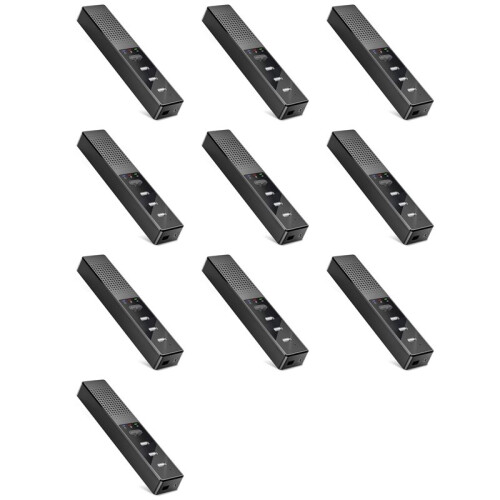 10X 3-in-1 Computerluidsprekers met Microfoon en Hubs USB-Conferentieluidspreker, Pc-Microfoon voor Videoconferentie