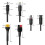 Línea de Extensión de Conector para Panel Solar 4 en 1, Conector Hembra XT60 A Conector Divisor de Cable, Adaptador de Corriente CC 8