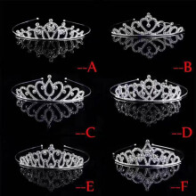 Coróin Rhinestone do Leanaí, Tiara Coróin Lonrach Ábhar Préimhe do Mhná i Stíl Banphrionsa Ceannbheart Éadrom Cóimhiotal Lonrach Faoin