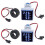 4PCS Current Voltage Hertz Meters, Digital 3In1 22mm Voltmeter Ammeter Hz Meter AC 60-500V Current Frequency Indicator 3