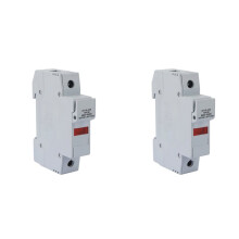 2X 1P RT18-32X Fuse Holder AC 380V 32A 1 Pole 10x38mm DIN Rail Mount Fuse Holder Base
