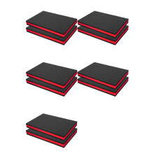 10PCS Customizable EPE Foam Sheets for Toolbox Organization, Shock-Absorbing Protection 400x300x25mm