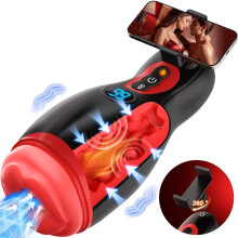 7-Modus-Massagegerät für Männer mit Heizfunktion und Handyhalterung