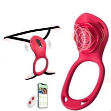 Leistungsstarker Intimmassager im Rosenstil, App-gesteuertes, tragbares Wellness-Gerät für Erwachsene