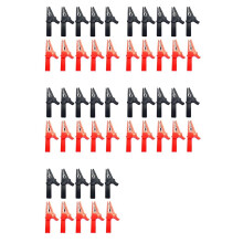 50Pack Krokodillenklemmen 1000V 32A Heavy Duty Volledig Geïsoleerde Auto-Autobatterij Krokodillenklemmen Elektrische Testklemmen