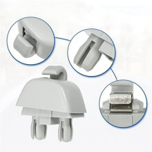 4X Auto Zonneklep Clip Kunststof Zonneklep Haak Clip Zonneklep Clip Houder voor   voor  A6 6R0857561 Grijs