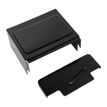 Motorcycle Battery Top+Side Cover Kit for Dyna Super Low Rider Wide Glide FXDWG 1997-2005 Battery Box Shell Cpas
