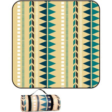 Waterdichte polyester strandmat, zandbestendig, ideaal voor picknicks, kamperen en ontspanning in het park.