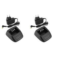 2X KSC-35S Schnelldock-Akkuladegerät für TK-U100D U100 TK3000 Radio Interphone Intelligentes Ladegerät EU-STECKER