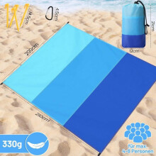 Manta de playa plegable de secado rápido, impermeable y resistente a la arena, esterilla multiusos para picnic al aire libre.