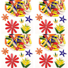 4X 100g Pack Droplet-Shaped Ceramic Mosaic Tiles, DIY Handmade Colorful Irregular Shaped Ceramic Pieces for Crafting
