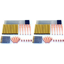 Woodturning Fancy Slimline Pen Kit Set X 10, Copper Finish, Twist Mechanism