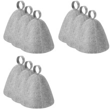 9X Anti Heat Sauna Hat Thicken Wool  Shower Cap Hair Turban Quickly Towel Drying Towel Hats for Sauna Bathroom