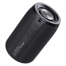 Kannettava Bluetooth-kaiutin AUX-, USB-, SD- ja handsfree-puheluilla, musta kotiviihteeseen