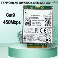 10X T77W968.50 DW5829e-ESIM M.2 4G-Modemmodul Cat9 450 Mbit/S TDD-LTE 4G-Modul für 7320 7330 7520 7530 7430 Laptop