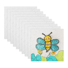 Magic Foam Texture Paper, White Cellulose Card Foam Texture Drawing Paper for DIY Art KidsCraft Supplies