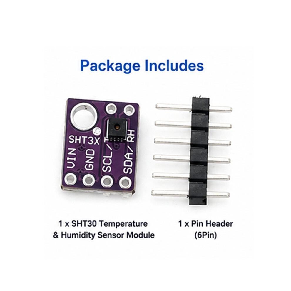 10Pcs Sht30 Temperature Humidity Sensor Breakout Module Weather Shield Board For Monitoring 4713199197715