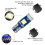 20Pcs T5 LED Lights for Car Dashboard Panel Gauge Indicator, 3030-3SMD Light Replacement with Twist Lock Socket - 4