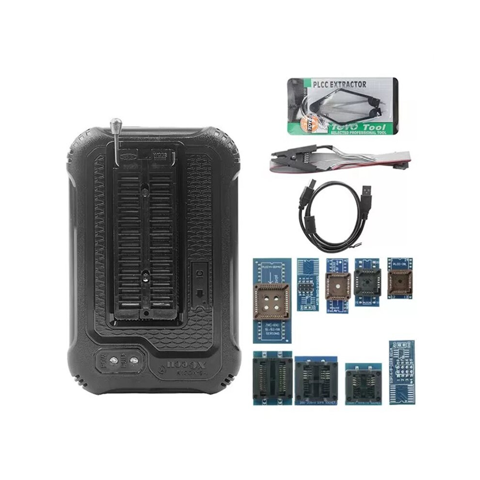 For Xgecu T48 Tl866ii -3G Usb Universal Programmer Kit 17386+Ic Spi Flash Nand Eeprom Mcu Avr With 10 Adapter 4711328981730