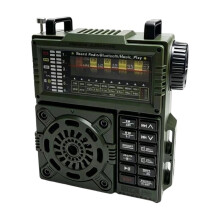Rádio-Relógio SOS Portátil com Receptor AM/FM, Rádio Amador de Emergência, Rádio de Ondas Curtas (SW) e Banda Aérea.