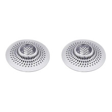 2X Drain de Douche Attrape-Cheveux Vidange - Passoire à Cheveux Piège à Cheveux Bouchon de Vidange de Baignoire Couvercle de Vidange Vidange de