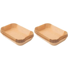 200PCS Air Fryer Liners Rectangle, Air Fryer Liners for DZ201 DZ401, Air Fryer Baking Paper for Foodi Dual