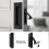 Pocket Door Handles and  Pull Matte , Handles Hardware ,Recessed Finger Flush Pulls 6pcs Black 4