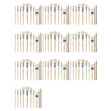 Mop Brush for Acrylic Painting,100 PCS Glaze Brushes for Pottery Goat Hair Blend Mop Brush Set for Pottery Acrylic Paint