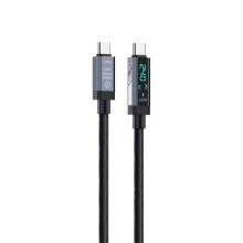 PD240W 8K60Hz 40Gbps USB4 Type C Fast Charging Cable with Digital Display for Mobile Phone Tablet Laptop