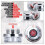 2X 1-6 PSI Universal Adjustable Fuel Pressure Regulator Kit for Carburetor Engine 1