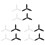 12 Propellers Props Replacement Parts Blades for  Bebop 2 Drone Black White 1