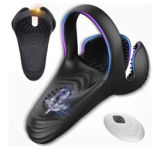 Anello massaggiatore intimo per coppie con telecomando, dispositivo per il benessere degli adulti, ideale per i partner.