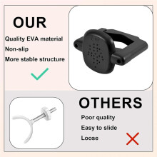 2pcs Baby Gate Banister Adapters, Black No-Drill Mounting Accessories Universal Stairway Baby Gate Mounting Kit