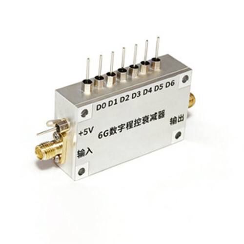 10M-6GHz Digital Programmable Attenuator 31.75dB Attenuation Range 0.25dB Step Precision for Communication System